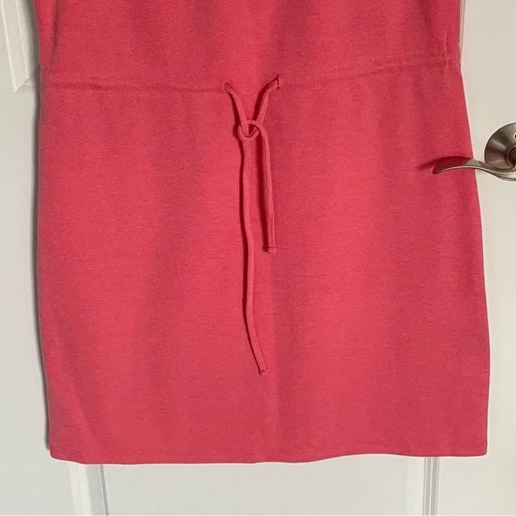 New! Ichi Kate cinched drawstring waist pique calypso pink Dress 35232 - Picture 8 of 15